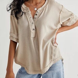 NWOT Free People Care FP Heritage Henley L
